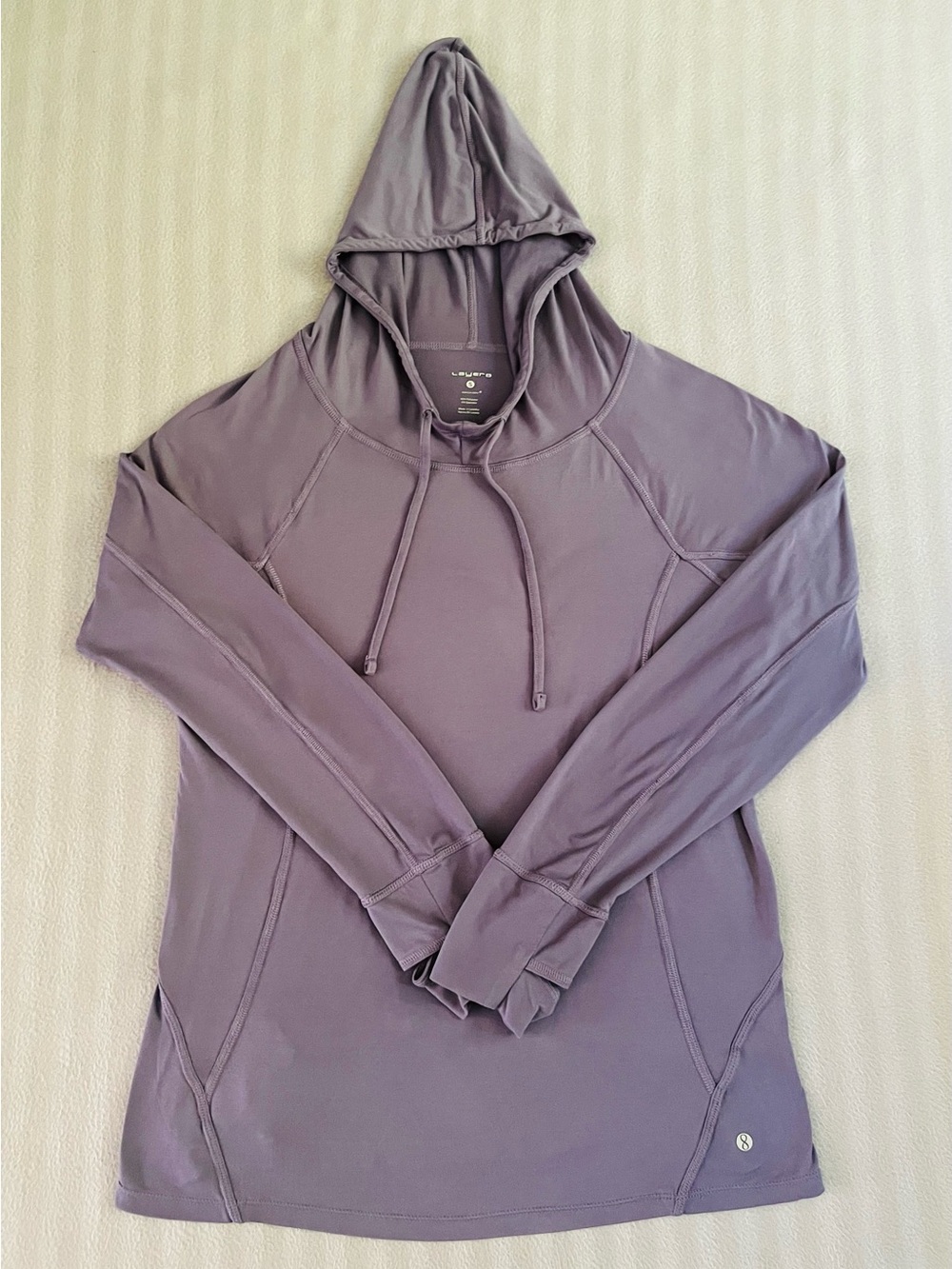 Layer 8 Lavender Hooded Pullover Sweatshirt